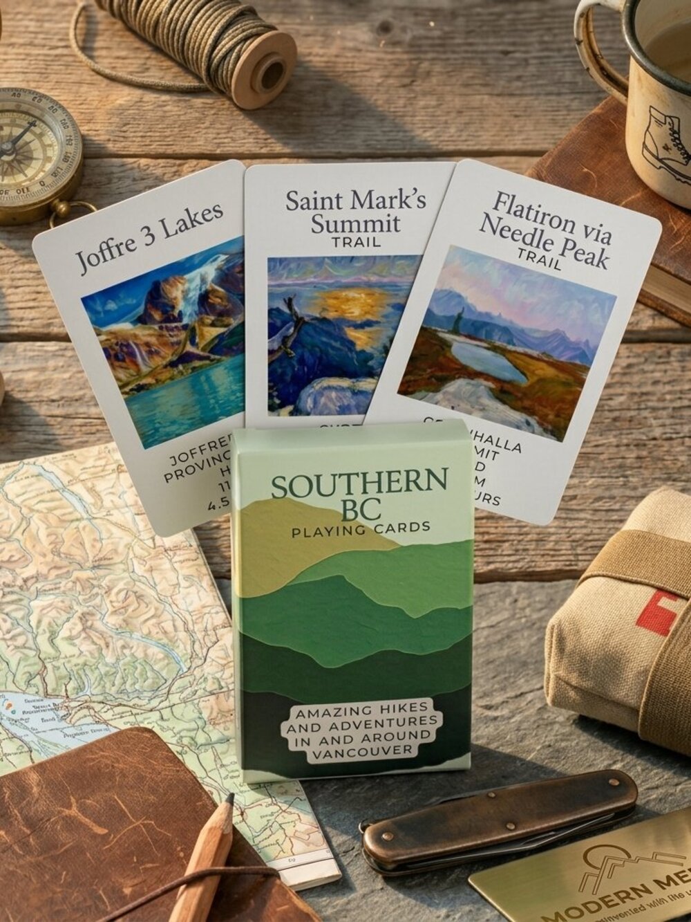 Southern BC Playing Cards: Hikes, Adventures, Trail Guide New